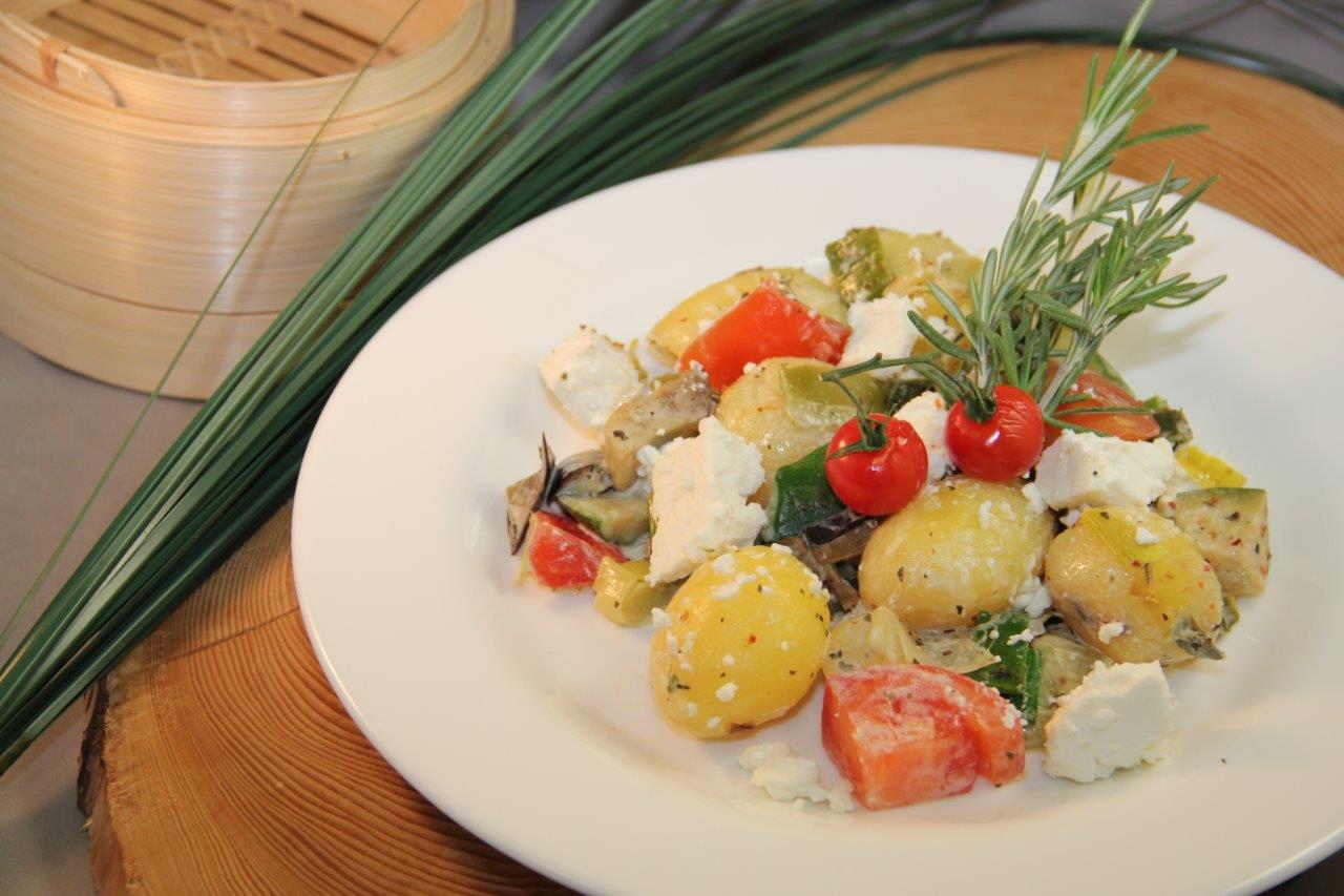 Kartoffel-Schafskäse-Gratin